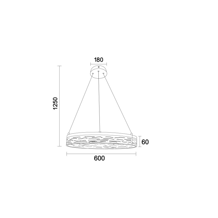 Suspension LED dimmable ALIANZ LED/45W/230V 3000-6000K Ø 60 cm + télécommande