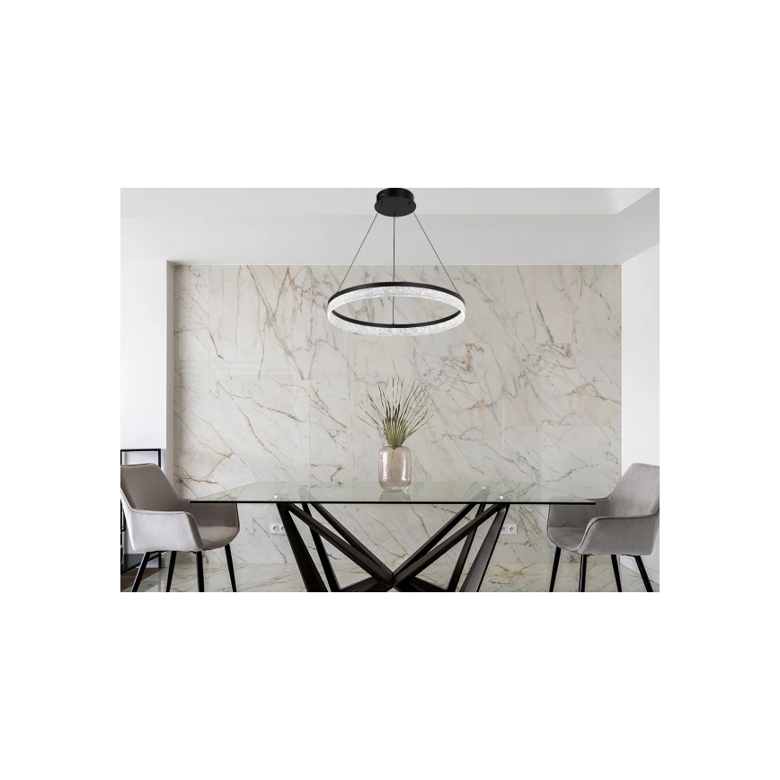 Suspension LED dimmable sur câble ALIANZ LED/60W/230V 3000-6000K Ø 80 cm + télécommande