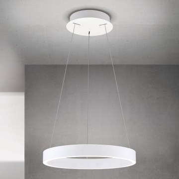 Suspension LED dimmable sur câble KOLK LED/40W/230V 2700/3000/4000K Ø 40 cm blanche