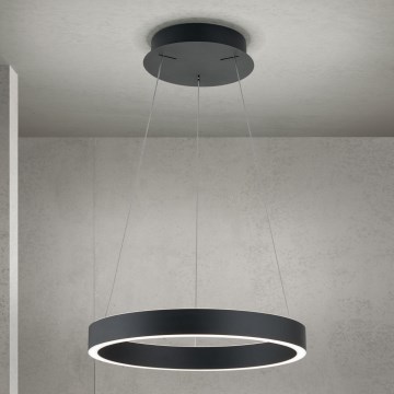 Suspension LED dimmable sur câble KOLK LED/40W/230V 2700/3000/4000K Ø 40 cm noire