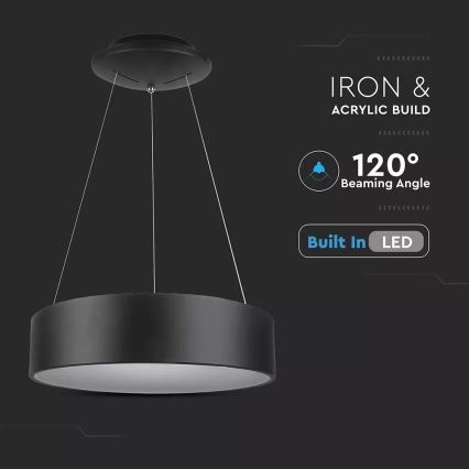 Suspension LED dimmable sur câble LED/20W/230V