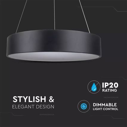 Suspension LED dimmable sur câble LED/20W/230V