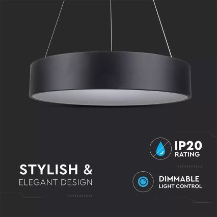 Suspension LED dimmable sur câble LED/30W/230V
