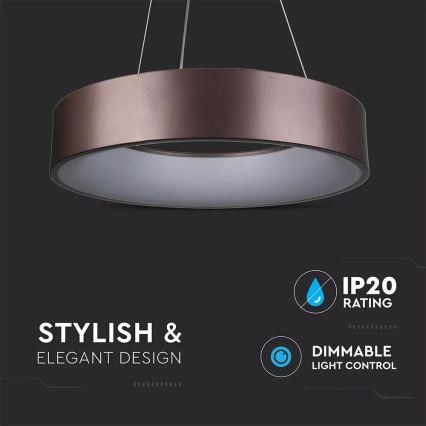Suspension LED dimmable sur câble LED/30W/230V