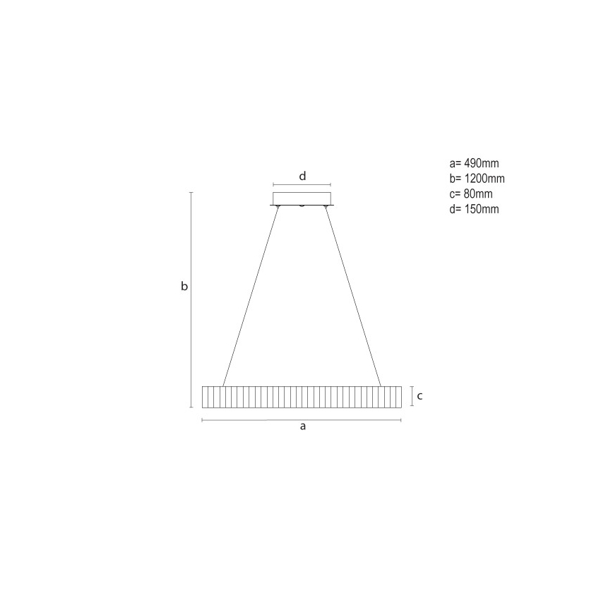 Suspension LED dimmable sur câble LED/75W/230V 3000-6500K Ø 49 cm + télécommande