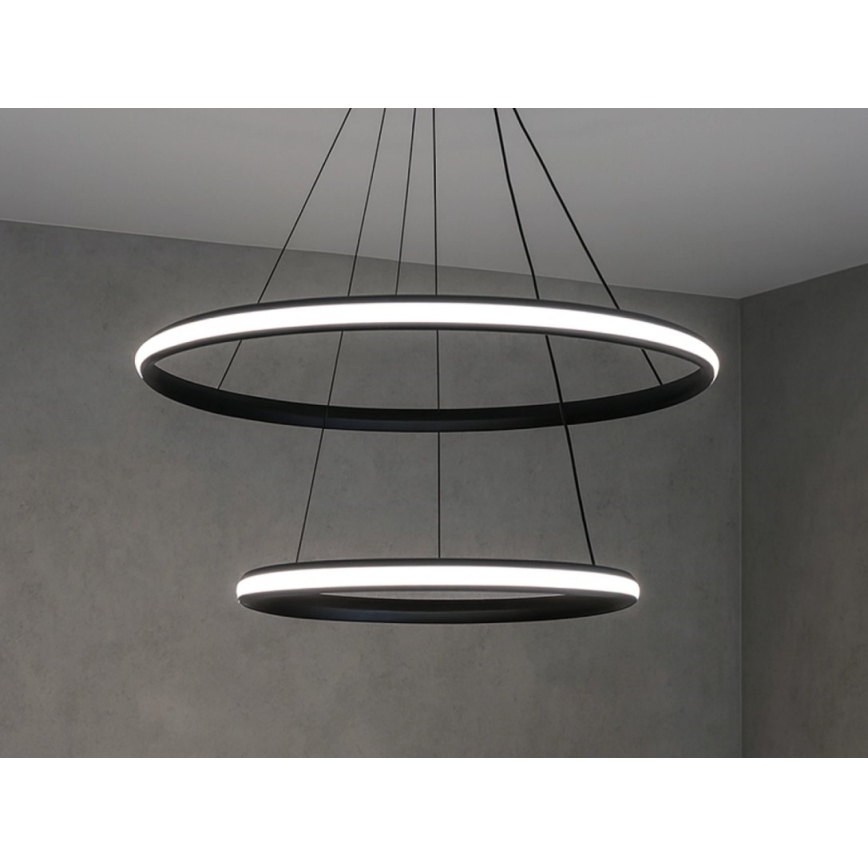 Suspension LED dimmable sur câble LED/90W/230V 3000-6500K Ø 60 cm + télécommande