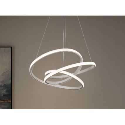 Suspension LED dimmable sur câble LED/90W/230V 3000-6500K Ø 47 cm + télécommande