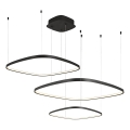 Suspension LED dimmable sur câble LORENZO LED/70W/230V 3000/4000/6000K noire + télécommande