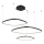 Suspension LED dimmable sur câble LORENZO LED/70W/230V 3000/4000/6000K noire + télécommande