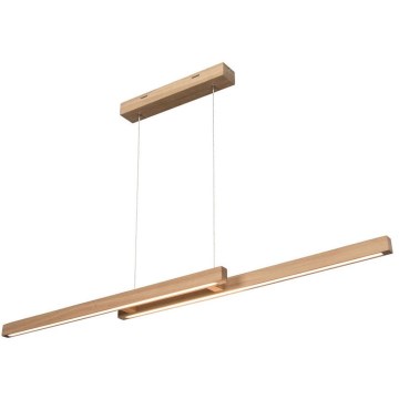 Suspension LED dimmable sur câble SMAL 2xLED/22,5W/230V 2700/4000/6500K chêne