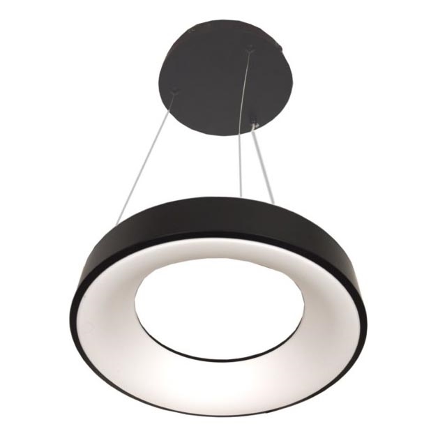 Suspension LED DRAX LED/32W/230V 4000K Ø 38 cm noir