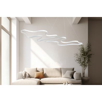 Suspension LED DUPLE ARTISAN LED/80W/230V 6500K blanche