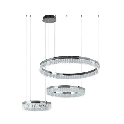 LED dimmable lustre en cristal suspendu sur câble THALIA LED/120W/230V 3000-6000K + télécommande