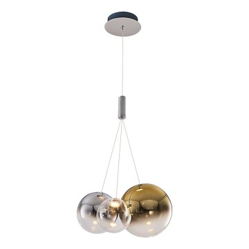 Suspension LED ENNA 3xG9/5W/230V 3000K fumée/or