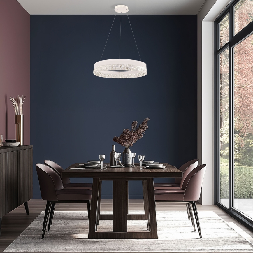 Suspension LED FROZI LED/32W/230V diamètre 50 cm blanche