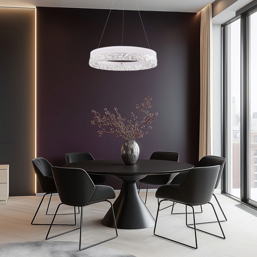 Suspension LED FROZI LED/32W/230V diamètre 50 cm blanche