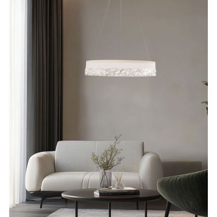 Suspension LED FROZI LED/32W/230V diamètre 50 cm blanche