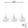Suspension LED HARMA 3xE27/60W/230V chrome mat/blanc
