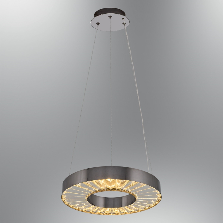 Suspension LED JESI LED/35W/230V 3000K diamètre 40 cm argent