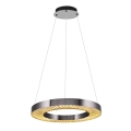 Suspension LED JESI LED/35W/230V 3000K diamètre 60 cm argent