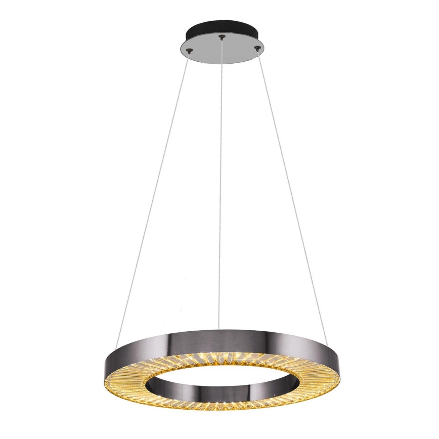 Suspension LED JESI LED/35W/230V 3000K diamètre 60 cm argent