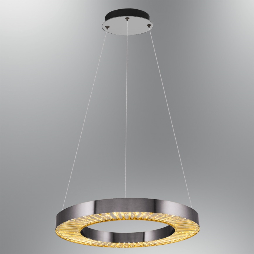 Suspension LED JESI LED/35W/230V 3000K diamètre 60 cm argent