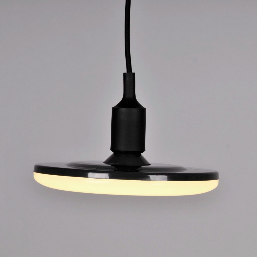 Suspension LED KIKI 1xE27/15W/230V noir