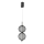 Suspension LED PUMA 10W/230V diamètre 14 cm noir