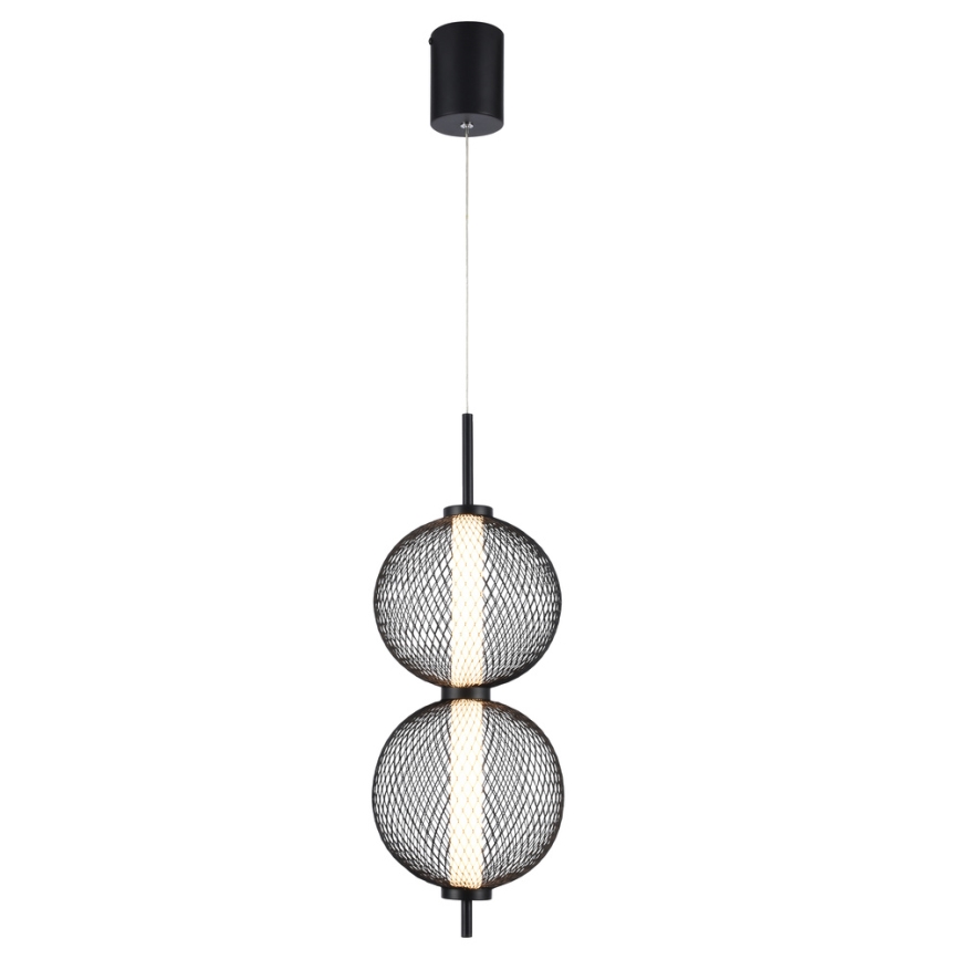 Suspension LED PUMA 10W/230V diamètre 14 cm noir