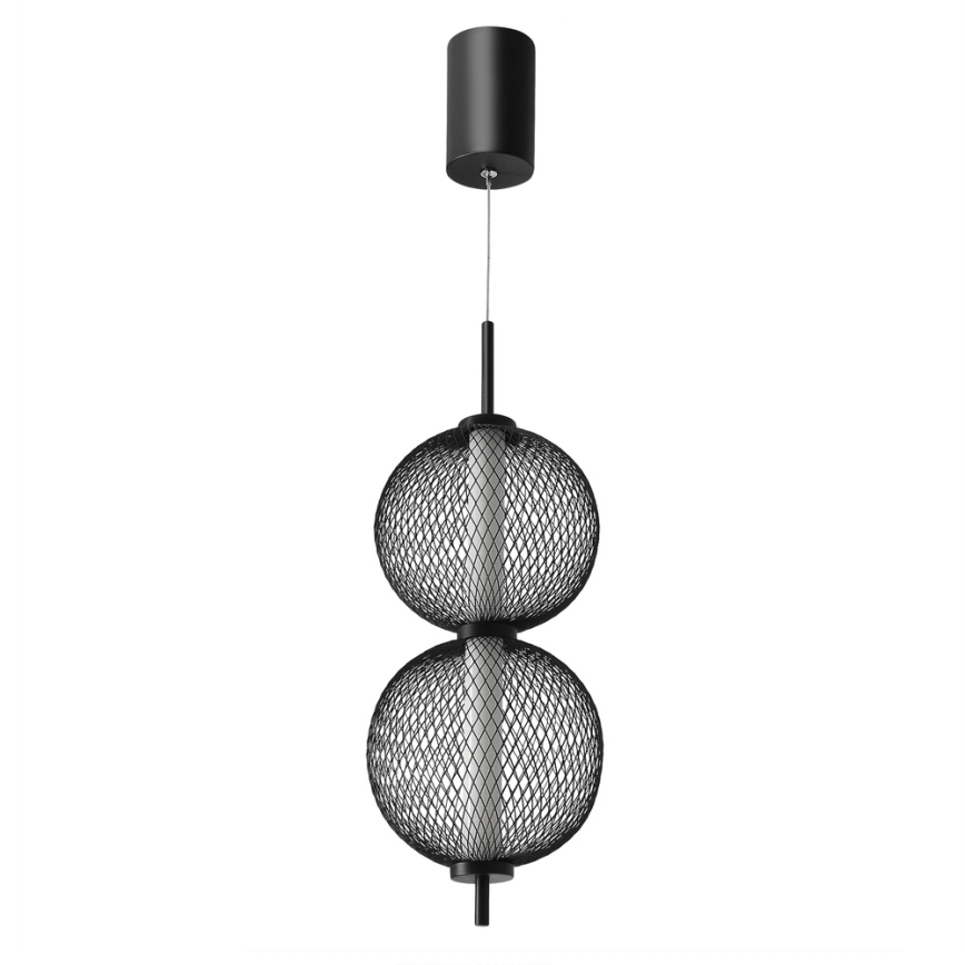 Suspension LED PUMA 10W/230V diamètre 14 cm noir