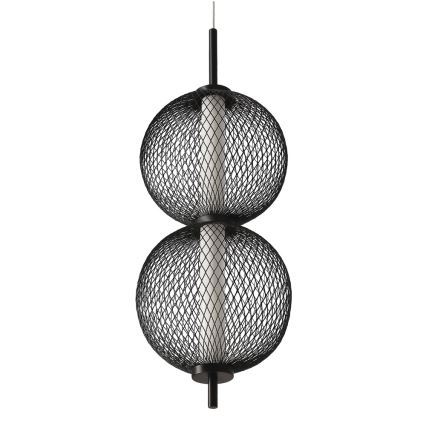 Suspension LED PUMA 10W/230V diamètre 14 cm noir