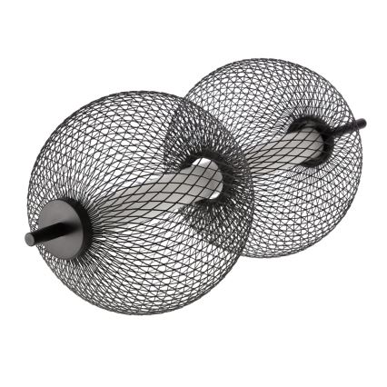 Suspension LED PUMA 10W/230V diamètre 14 cm noir