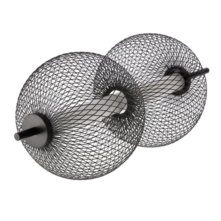 Suspension LED PUMA 10W/230V diamètre 14 cm noir