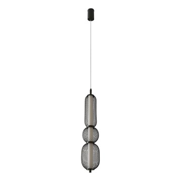 Suspension LED PUMA LED/15W/230V diamètre 14 cm noir