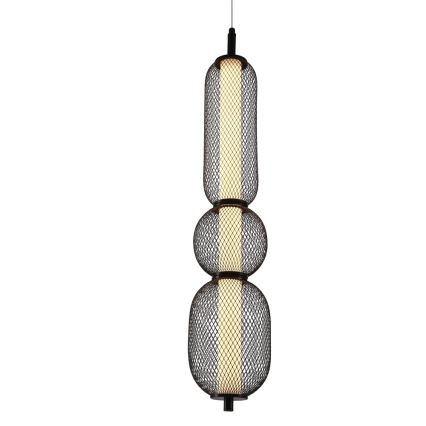 Suspension LED PUMA LED/15W/230V diamètre 14 cm noir
