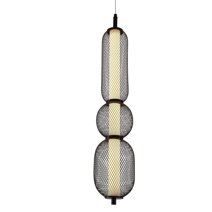Suspension LED PUMA LED/15W/230V diamètre 14 cm noir