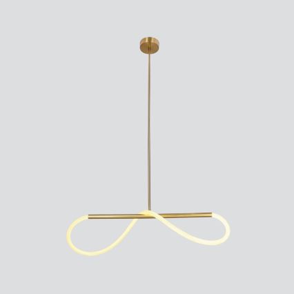 Suspension LED SUPREME LED/22W/230V 100 cm dorée
