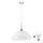 Suspension LED sur câble 1xE27/60W/230V blanche/transparente