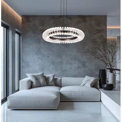 Suspension LED sur câble ALBA LED/39W/230V gris/transparent