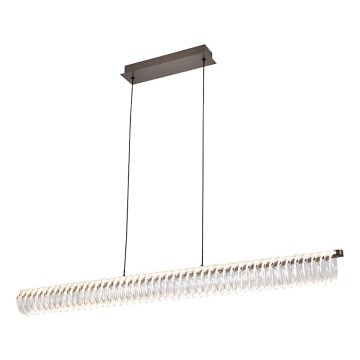 Suspension LED sur câble ALBA LED/39W/230V gris/transparent