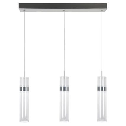 Suspension LED sur câble AMBIENTE 3xLED/6W/230V 3000/4000/6000K chrome brillant