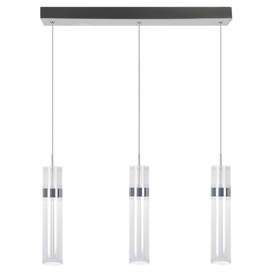 Suspension LED sur câble AMBIENTE 3xLED/6W/230V 3000/4000/6000K chrome brillant