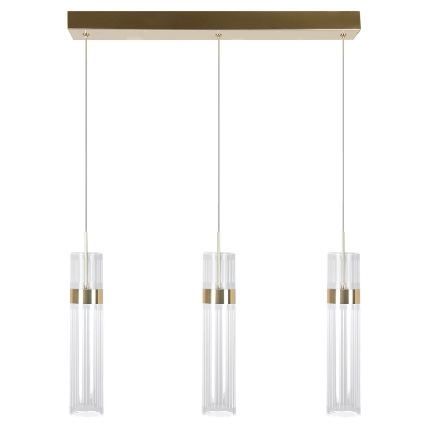 Suspension LED sur câble AMBIENTE 3xLED/6W/230V 3000/4000/6000K dorée