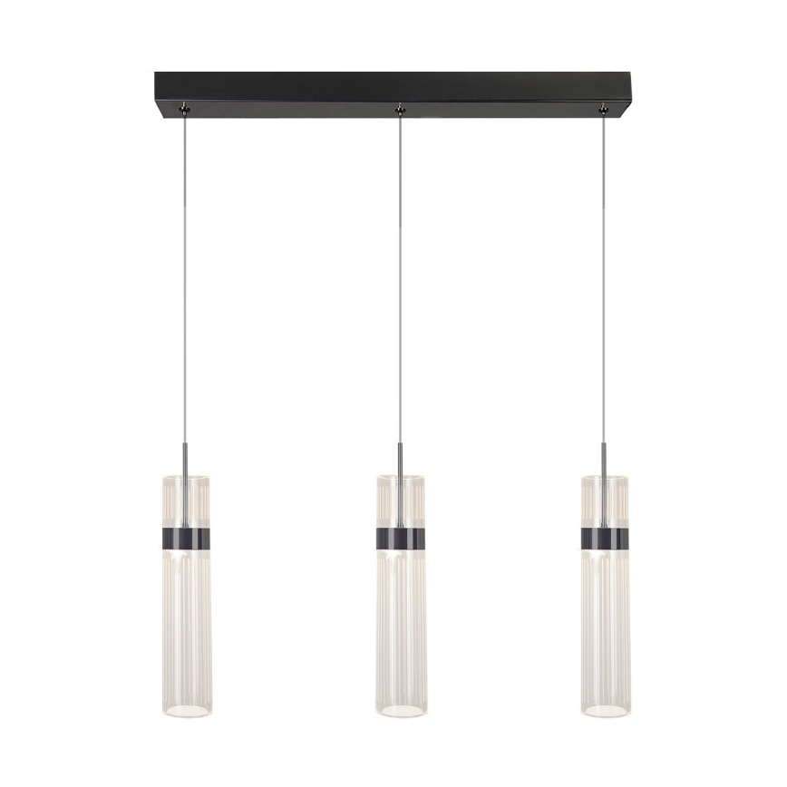 Suspension LED sur câble AMBIENTE 3xLED/6W/230V 3000/4000/6000K noir