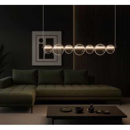 Suspension LED sur câble ATOLA LED/19W/230V noir/transparent