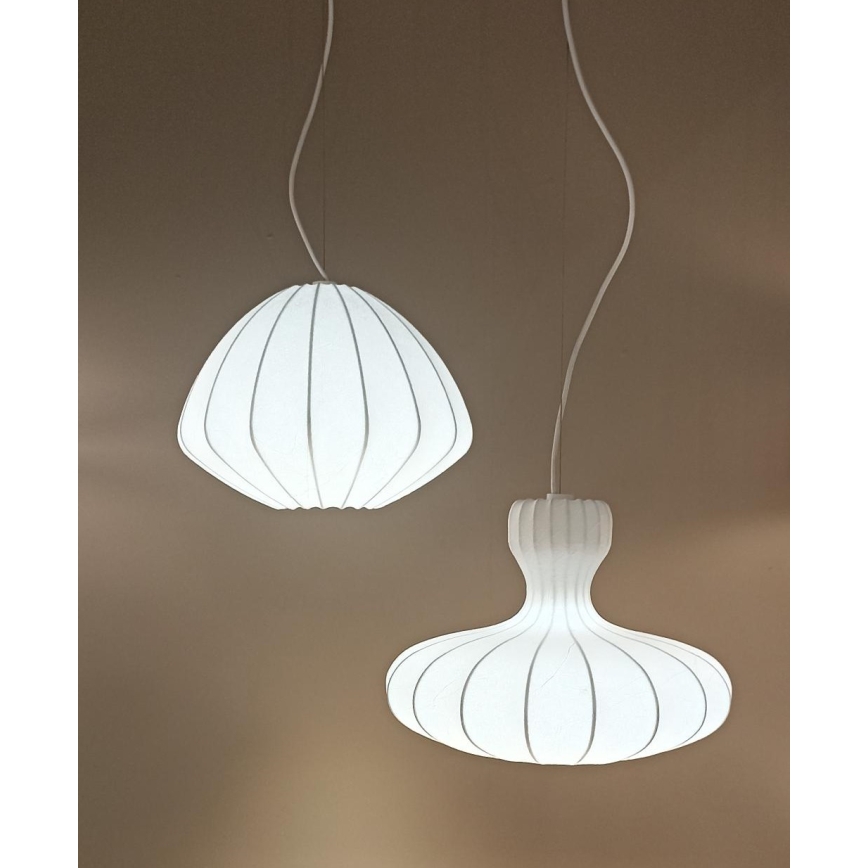 Suspension LED sur câble BOLA LED/11W/230V + 1xE27/5W crème