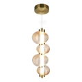 Suspension LED sur câble BOLLA LED/17W/230V Ø 16 cm doré / beige fumé