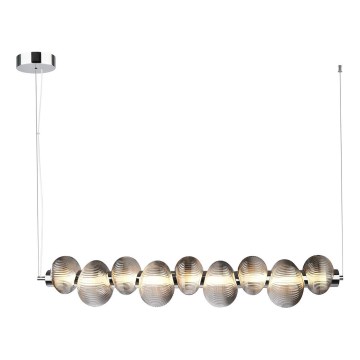 Suspension LED sur câble BOLLA LED/32W/230V chrome brillant/gris fumé