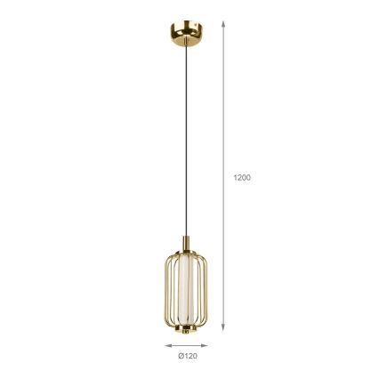 Suspension LED sur câble BONNIE LED/10W/230V 3000K dorée