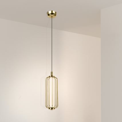 Suspension LED sur câble BONNIE LED/15W/230V 3000K dorée